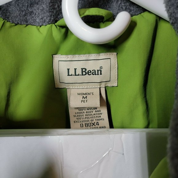 LL Bean Womens Polartec Thinsulate Fleece Coat Medium Petite 0BDX4 EUC - Picture 5 of 8